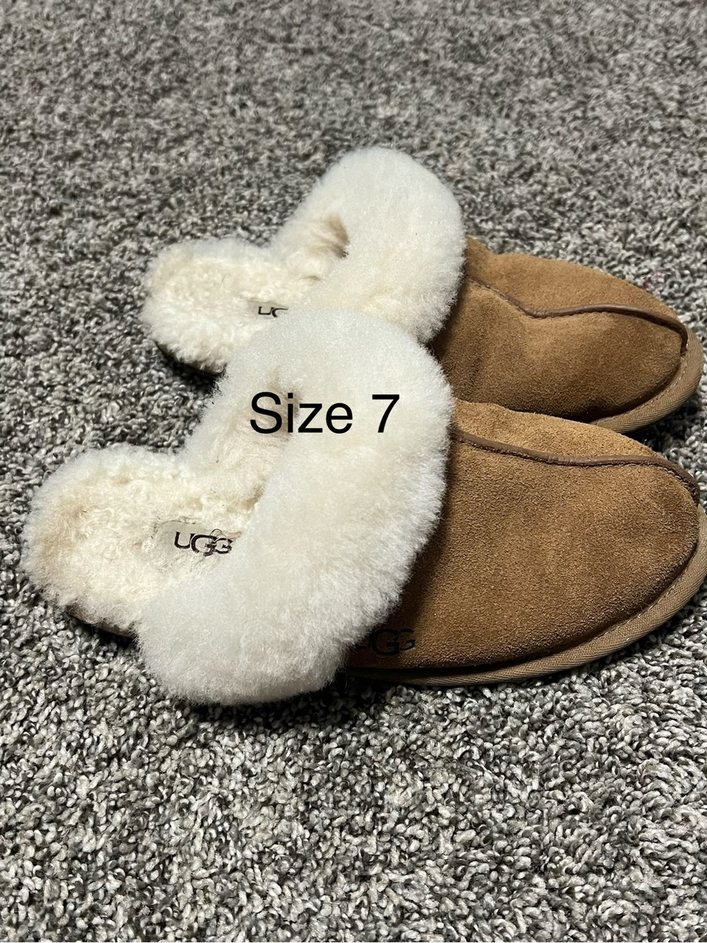UGG Chestnut Tan Sheepskin Lined Slippers